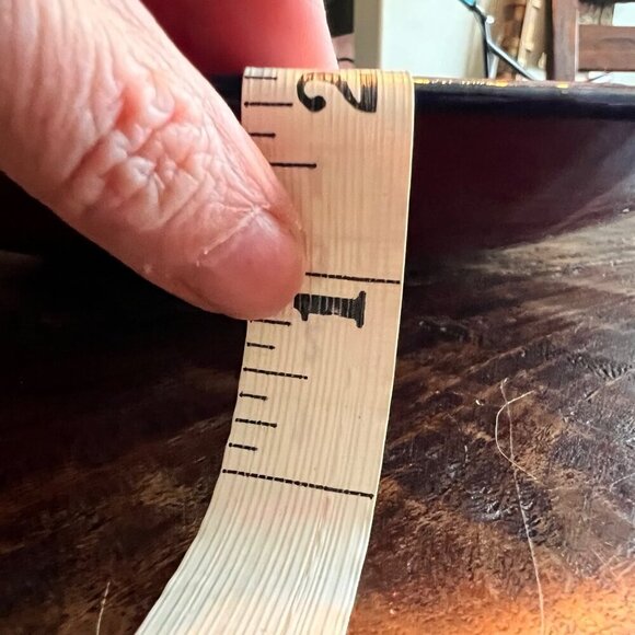 Vintage Red Enamel Decorative Bowl With Floral & Peacock Motifs - Picture 5 of 10